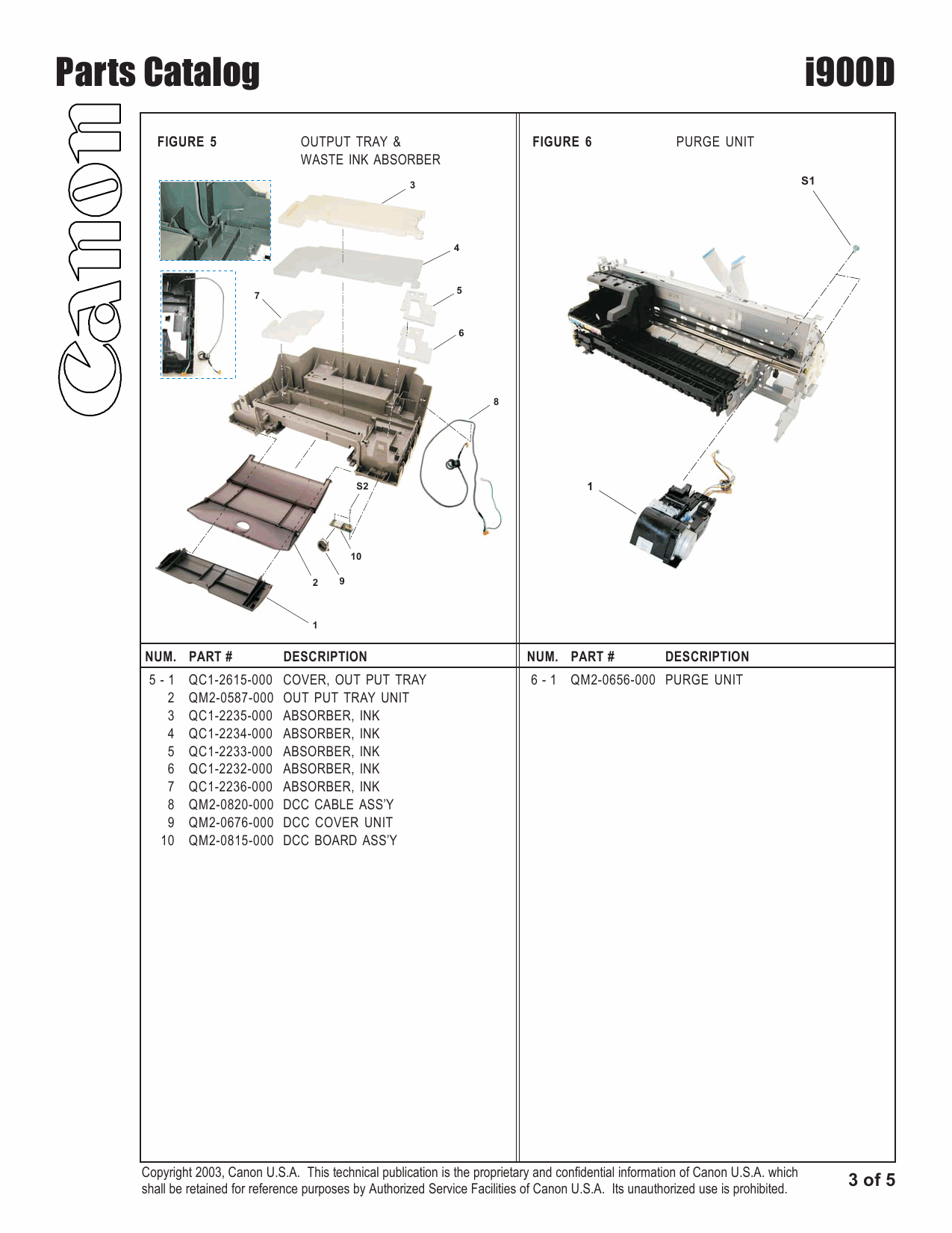 Canon PIXUS i900D Parts Catalog Manual-4